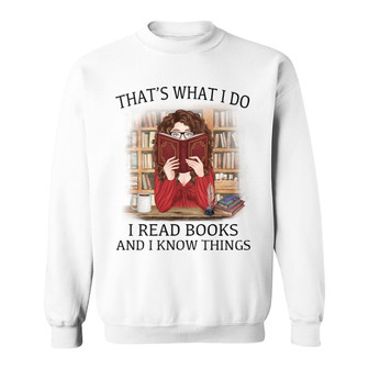 Read Books & Know Things Personalized Sweatshirt - Thegiftio UK