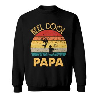 Reel Cool Papa Personalized Sweatshirt - Father's Day Gift - Thegiftio UK