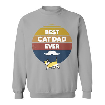 Retro Cat Dad Personalized Sweatshirt - Gift for Cat Dads - Thegiftio UK