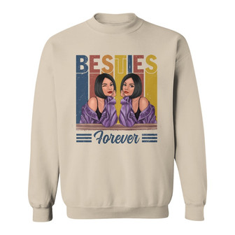 Retro Fashion Besties Custom Sweatshirt - Gift for Family - Thegiftio UK