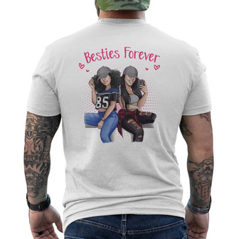 Selfie Besties Personalized Back Print T-Shirt - Gift for Family - Thegiftio UK