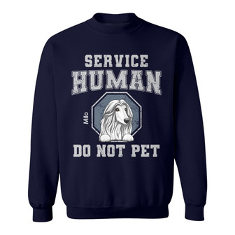Service Human Gift For Dog Lover Custom Sweatshirt - Dog Lovers - Thegiftio UK