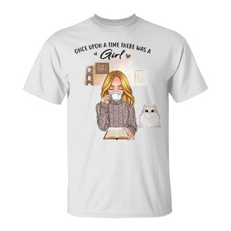 She Really Loved Books & Cats Custom T Shirt - Thegiftio UK
