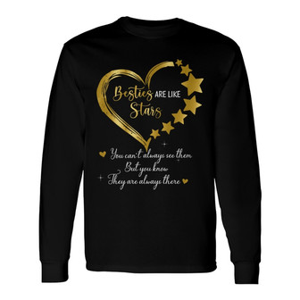 Sisters Besties Like Stars Custom Long Sleeve Shirt - Gift for Sisters - Thegiftio UK