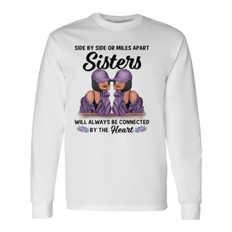 Sisters Connect By Hearts Personalized Long Sleeve Shirt - Sister Gift - Thegiftio UK