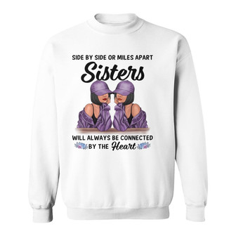 Sisters Connect By Hearts Personalized Sweatshirt - Sister Gift - Thegiftio UK