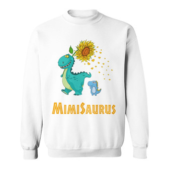 Sunflower Grandmasaurus Custom Sweatshirt - Gift for Grandma - Thegiftio UK