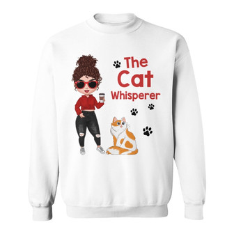 The Cat Whisperer Doll Girl Custom Sweatshirt - Cat Lovers Gift - Thegiftio UK
