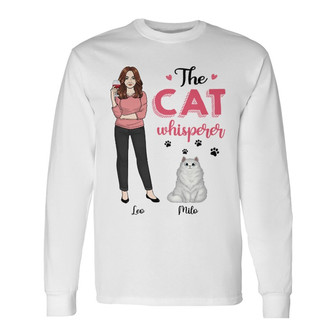 The Cat Whisperer Fluffy Cat Custom Shirt - Thegiftio UK