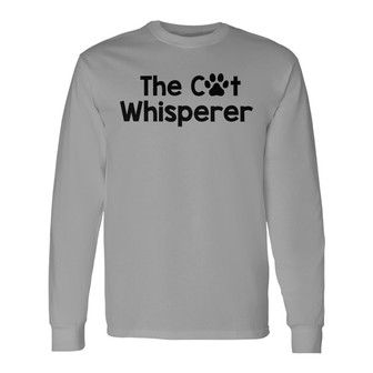 The Cat Whisperer Personalized Long Sleeve Shirt - Gift for Cat Lovers - Thegiftio UK