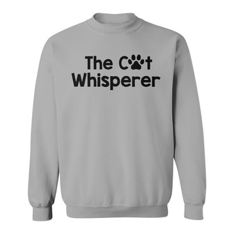 The Cat Whisperer Personalized Sweatshirt - Gift for Cat Lovers - Thegiftio UK