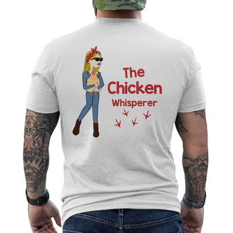 The Chicken Whisperer Stick Lady Custom Back Print T-Shirt - Pet Gift - Thegiftio UK
