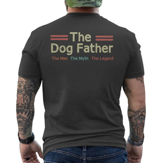 The Dog Father Personalized Back Print T-Shirt - Gift for Dad - Thegiftio UK