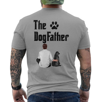 The Dog Father Personalized Back Print T-Shirt - Gift for Dad - Thegiftio UK