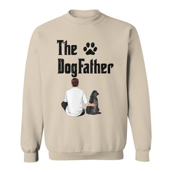 The Dog Father Personalized Sweatshirt - Gift for Dad - Thegiftio UK