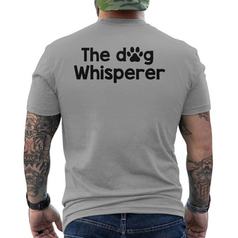 The Dog Whisperer Peeking Dog Custom Back Print T-Shirt - Gift for Dogs - Thegiftio UK