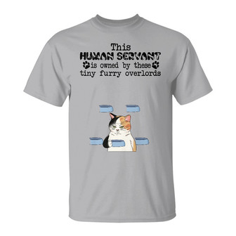 These Tiny Furry Overlords Custom T-Shirt - Cat Lovers Gift - Thegiftio UK