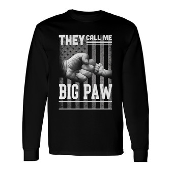 They Call Me Papa Nation Flag Custom Long Sleeve Shirt - Gift for Dad - Thegiftio UK
