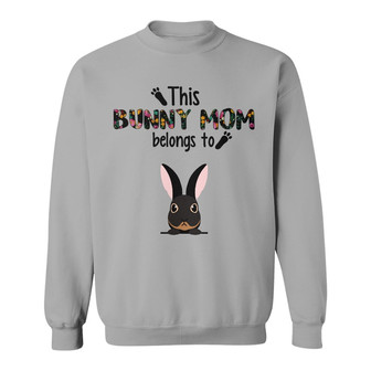 This Bunny Mom Belongs to Peeking Rabbits Custom Sweatshirt - Thegiftio UK