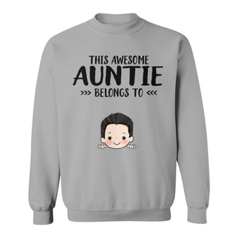 This Daddy Grandpa Belongs To Peeking Kids Custom Sweatshirt - Thegiftio UK