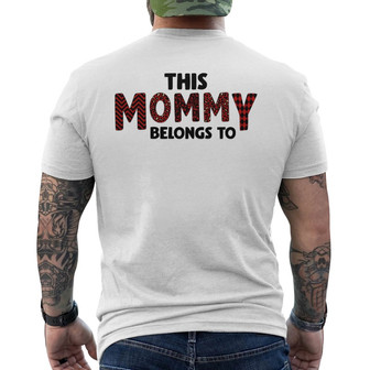 This Mommy Belongs To Custom Back Print T-Shirt - Gift for Mom - Thegiftio UK