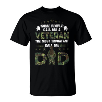 Veteran Father's Day Custom T-Shirt - Gift for Dad - Thegiftio UK