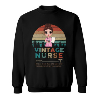 Vintage Doll Nurse Custom Sweatshirt - Gift for Nurses - Thegiftio UK