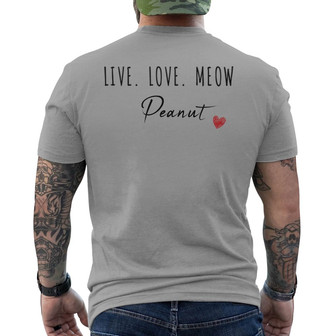 Walking Cat Personalized Back Print T-Shirt - Gift for Cat Mom - Thegiftio UK