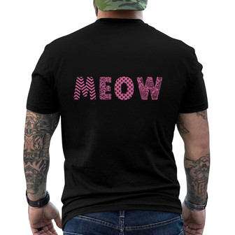 You Had Me At Meow Custom Back Print T-Shirt - Gift for Cat Lovers - Thegiftio UK