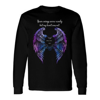 Your Wings We're Ready Sparkling Custom Long Sleeve Shirt - Gift - Thegiftio UK