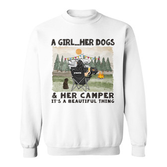 A Girl And Her Dogs Beautiful Thing Custom Sweatshirt - Gift - Thegiftio UK