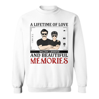 A Lifetime Of Love Custom Sweatshirt - Gift for Couples - Thegiftio UK