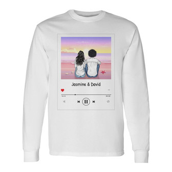 All The Love Songs Personalized Long Sleeve Shirt - Gift for Couples - Thegiftio UK