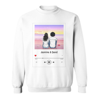 All The Love Songs Personalized Sweatshirt - Gift for Couples - Thegiftio UK