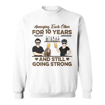 Annoying Each Other Custom Sweatshirt - Gift for Dog Lovers - Thegiftio UK