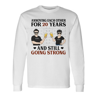 Annoying Each Other Personalized Long Sleeve Shirt - Anniversary Gift - Thegiftio UK