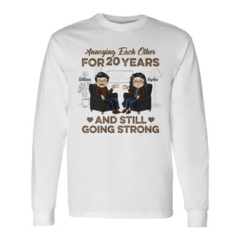 Annoying Each Other Personalized Long Sleeve Shirt - Gift for Couples - Thegiftio UK