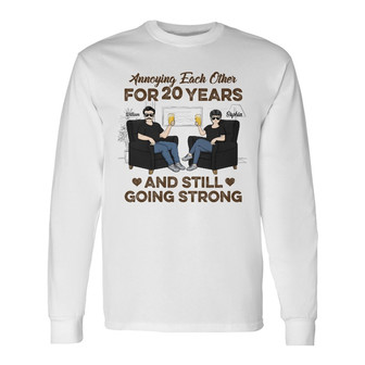 Annoying Each Other Personalized Long Sleeve Shirt - Gift for Couples - Thegiftio UK