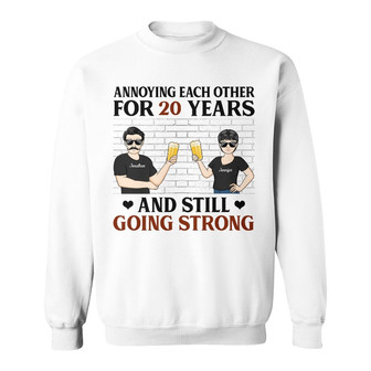 Annoying Each Other Personalized Sweatshirt - Anniversary Gift - Thegiftio UK