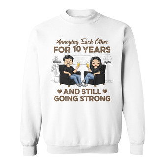 Annoying Each Other Personalized Sweatshirt - Gift for Couples - Thegiftio UK