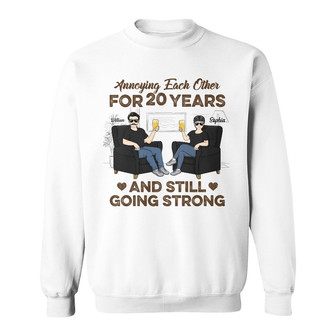 Annoying Each Other Personalized Sweatshirt - Gift for Couples - Thegiftio UK