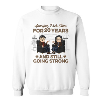 Annoying Each Other Personalized Sweatshirt - Gift for Couples - Thegiftio UK