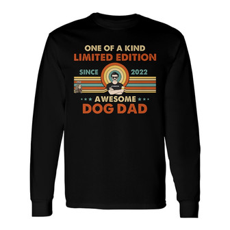 Awesome Dog Dad Custom Long Sleeve Shirt - Gift for Dog Lovers - Thegiftio UK