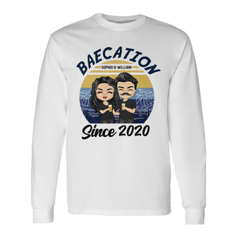 Baecation Personalized Long Sleeve Shirt - Gift for Beach Couple - Thegiftio UK