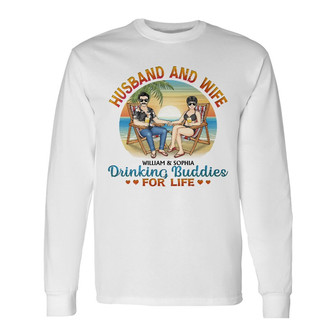 Beach Couple You And Me We Got This Custom Long Sleeve Shirt - Gift - Thegiftio UK