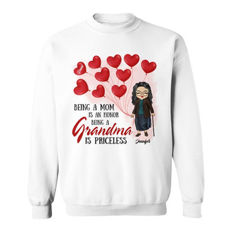 Being A Grandma Is Priceless Custom Sweatshirt - Gift for Mother - Thegiftio UK