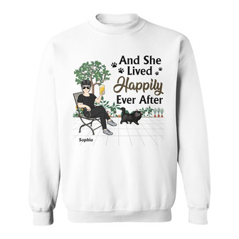 Best Cat Mom Ever Personalized Sweatshirt - Gift for Mothers - Thegiftio UK