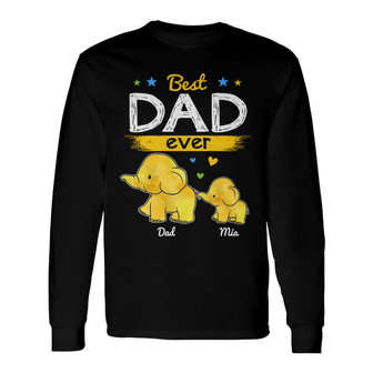Best Dad Ever Just Ask Kids Custom Long Sleeve Shirt - Dad's Day Gift - Thegiftio UK