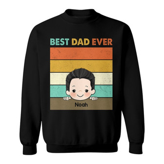 Best Dad Ever Personalized Sweatshirt - Father's Day Gift - Thegiftio UK