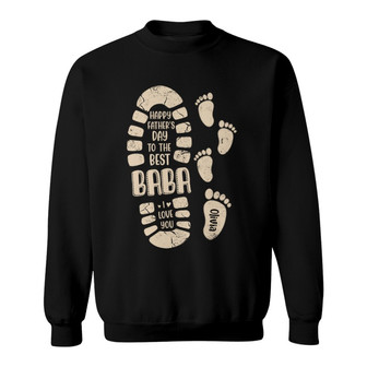 Best Dad Grandpa Footprints Custom Shirt - Father's Day Gift - Thegiftio UK